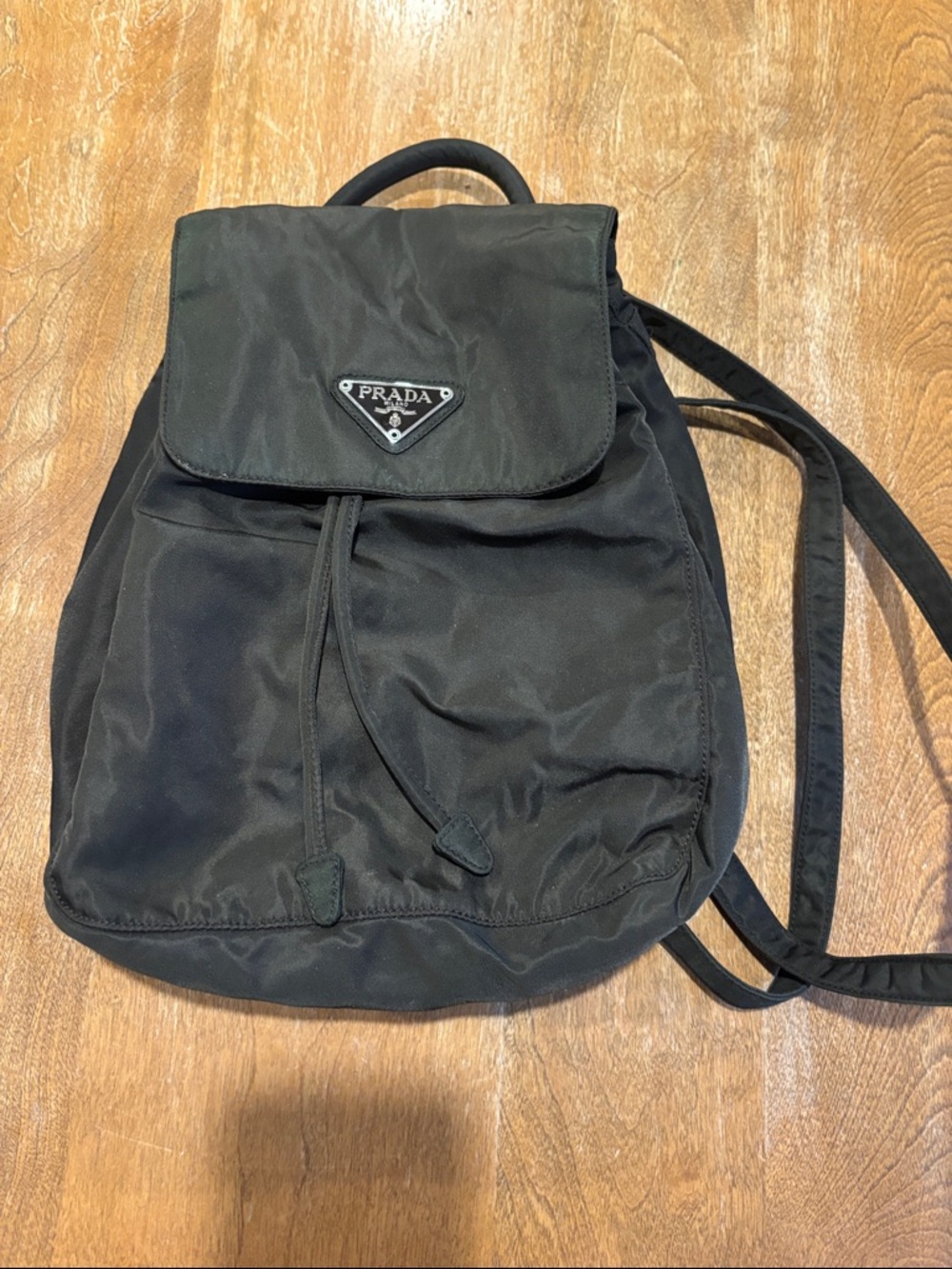 Prada Black Nylon Backpack